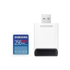 SAMSUNG Memorijska kartica PRO PLUS Full Size SDXC 256GB U3 + Card Reader MB-SD256SB