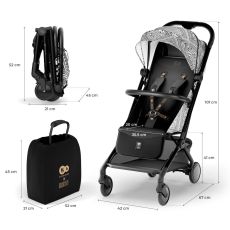 KINDERKRAFT Kolica za bebe Pilot 2 Bizuu, crna/bela