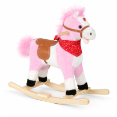 BABY LINE Plisani Konjic Klackalica Rozi