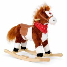 BABY LINE Plisani Konjic Klackalica Tamno Braon