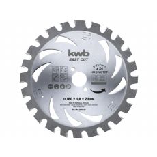KWB Easycut rezni disk za cirkular 160x20, 24Z, HM, za drvo/metal(nonFe)/plastiku, Energy Saving