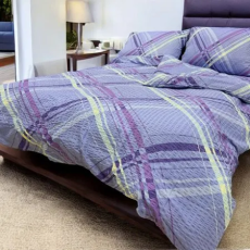 VIKTORIJA Posteljina Mikrofiber Ljubičasta boja 150x200cm Singl