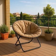 LEMON PLANET Baštenska stolica 80x80x76cm, kapućino