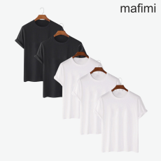 Mafimi Majica Bela i Crna Set 5 kom