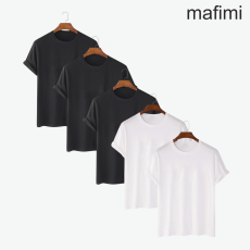 Mafimi Majica Crna i Bela Set 5 kom
