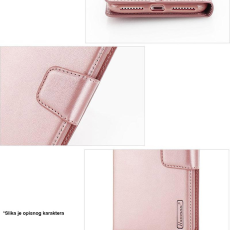 Maska za Honor 400 Smart/ X7d na preklop Hanman Mill roze