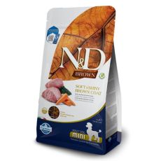 N&D Brown Dog Lamb, Spirulina & Carrot Mini Adult 2kg