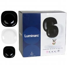LUMINARC Carine black&white set 18/1