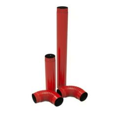 ALFA PLAM Set dimnih cevi Fi 160 ECV, crvena