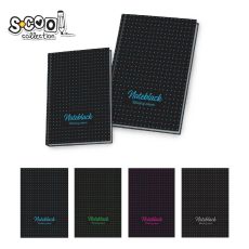 S-COOL Sveska Noteblack, premium,  A4 kvadrat sc435
