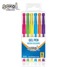 S-COOL Gel olovka Neon, set 1/6 sc596