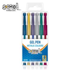 S-COOL Gel olovka Metallic, set 1/6 sc598