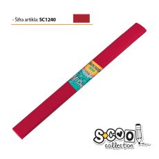S-COOL Krep papir, svetlo crveni sc1240