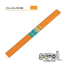 S-COOL Krep papir, svetlo narandžasti sc1245