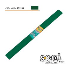 S-COOL Krep papir, tamno zeleni sc1256