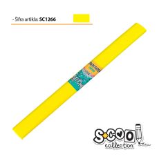 S-COOL Krep papir, neon žuti sc1266