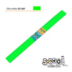 S-COOL Krep papir, neon zeleni sc1267