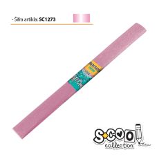 S-COOL Krep papir, biser roze sc1273