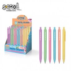 S-COOL Hemijska olovka Pastel SC1705, set 1/24