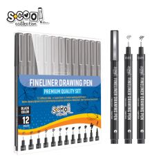 S-COOL Set finelinera za crtanje i pisanje 1/12 SC2397
