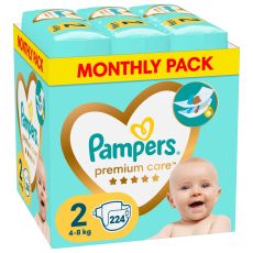 PAMPERS Pelene Monthly pack Premium S2 MSB 4-8 kg 224 kom.