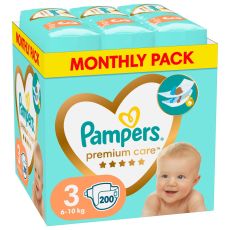 PAMPERS Pelene Monthly pack Premium S3 MSB 6-10 kg 200 kom.