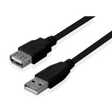 FAST ASIA Kabl USB 2.0 A - USB A M/F (produžni) 1.8m crni
