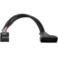 CHIEFTEC USB3T2 Kabl adapter 19pin USB 3.0 - 9pin USB 2.0 crni