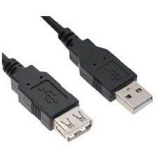 E-GREEN Kabl USB A - USB A M/F (produžni) 5m crni