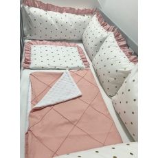 ZORETI KIDS Ogradica I posteljina za bebe roza