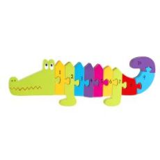Drvene puzzle - krokodil sa brojevima