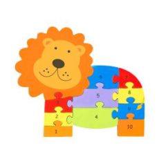 Drvene puzzle - lav sa brojevima