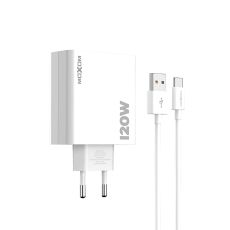 Kucni punjac Moxom MX-HC246 120W 6A Type C beli