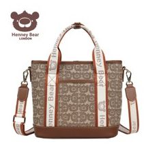HENNY BEAR Tašna damska H-1140 brown bear 28.5x14x23.5