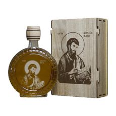 INFINITY DEKOR Slavski poklon set Sveti apostol Matej, sa 2 čašice (rakija nije uključena)