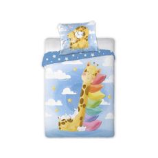 FARO Posteljina za bebe Cuddles Žirafa 100x135+40x60cm