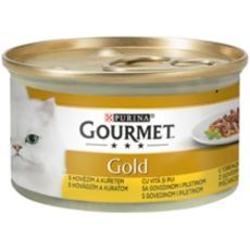GOURMET gold 85g- komadići govedine i piletine u sosu