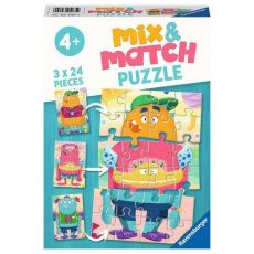 Ravensburger Mix&Match puzzle - Čudovišta - 3x24 delova