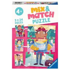 Ravensburger Mix&Match puzzle - Moji omiljeni poslovi - 3x24 delova