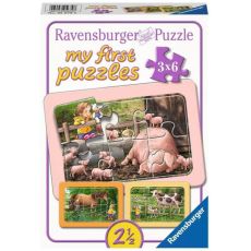 Ravensburger puzzle – Istražujući farmu - 2 x 6 delova