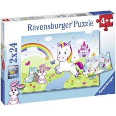 Ravensburger puzzle - Bajkoviti jednorog - 3x24 delova