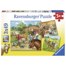 Ravensburger puzzle (slagalice) - Dana na ergeli