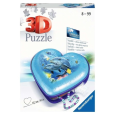 Ravensburger 3D puzzle (slagalice) - Kutija u obliku srca sa delfinima