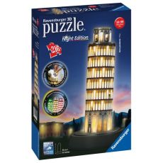 Ravensburger 3D puzzle - Toranj u Pizi noćno izdanje - 216 delova