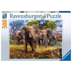 Ravensburger puzzle - Slonovi- 500 delova