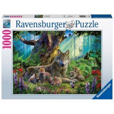 Ravensburger puzzle - Vukovi u šumi  - 1000 delova