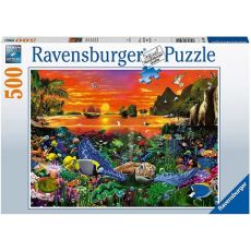 Ravensburger puzzle - Vesele kornjače - 500 delova