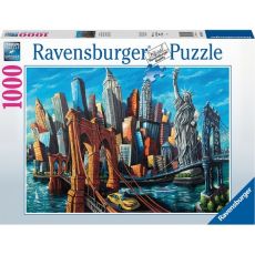 Ravensburger puzzle - Njujork- 1000 delova