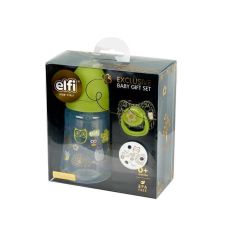 ELFI Baby Exclusive poklon set- plastična flašica sa silikonskom cuclom, 250 ml