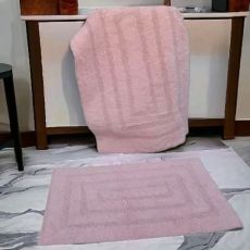 VIKTORIJA Set prostirki za kupatilo 50x80cm+40x60cm roze